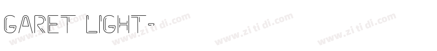 Garet Light字体转换